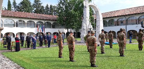 Il vicegovernatore Riccardo Riccardi a Udine alla cerimonia di partenza della Brigata alpina Julia - Multinational Land Force per l'operazione "Resolute Support" in Afghanistan